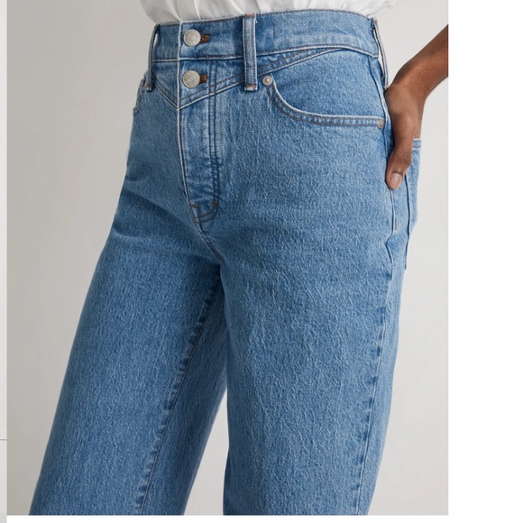 Madewell The Perfect Vintage Wide-Leg Jean in Harding Wash: Button-Fly Edition - Picture 3 of 11